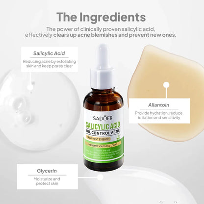 SADOER Salicylic Acid Oil Control Treatment Essence – 30ml