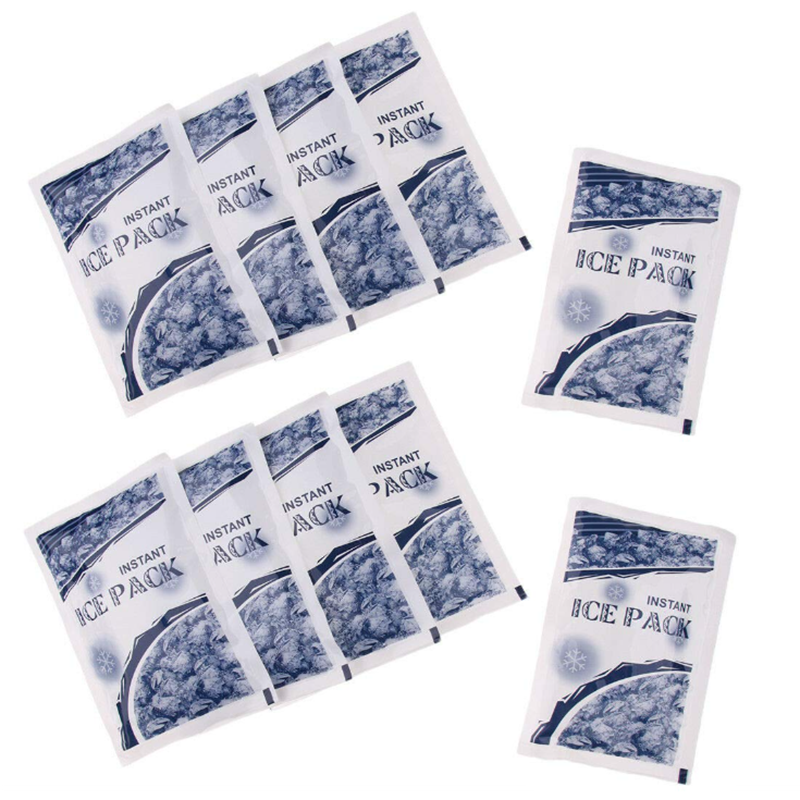 10 packs Instant Ice Cold Pack Disposable Cold Therapy Ice Packs for Pain Relief