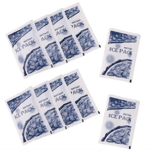 10 packs Instant Ice Cold Pack Disposable Cold Therapy Ice Packs for Pain Relief