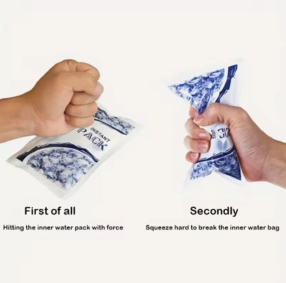 10 packs Instant Ice Cold Pack Disposable Cold Therapy Ice Packs for Pain Relief