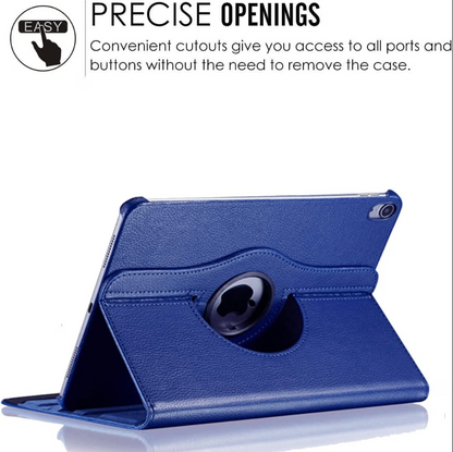 iPad Air 11-inch Rotating Case – 360° Slim Protective Cover with Stand (Blue)