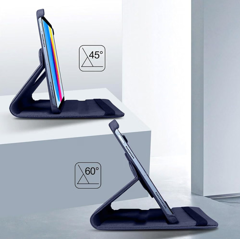 iPad Air 11-inch Rotating Case – 360° Slim Protective Cover with Stand (Blue)