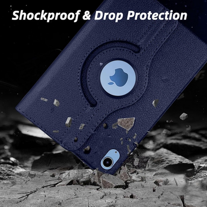 iPad Air 11-inch Rotating Case – 360° Slim Protective Cover with Stand (Blue)
