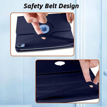 iPad Air 5th Gen 10.9-inch (2022) Rotating Case – 360° Slim Protective Cover with Stand (Blue)