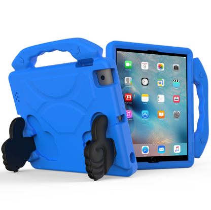 EVA Protective Case for iPad Pro 9.7" – Kids Tablet Cover with Handle & Thumbs up Stands Kickstand (Blue)