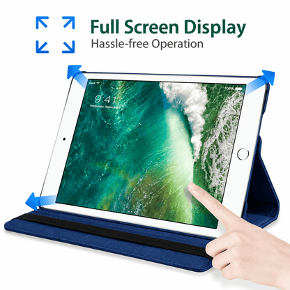 iPad Pro 10.5-inch (2017) Rotating Case – 360° Slim Protective Cover with Stand (Blue)