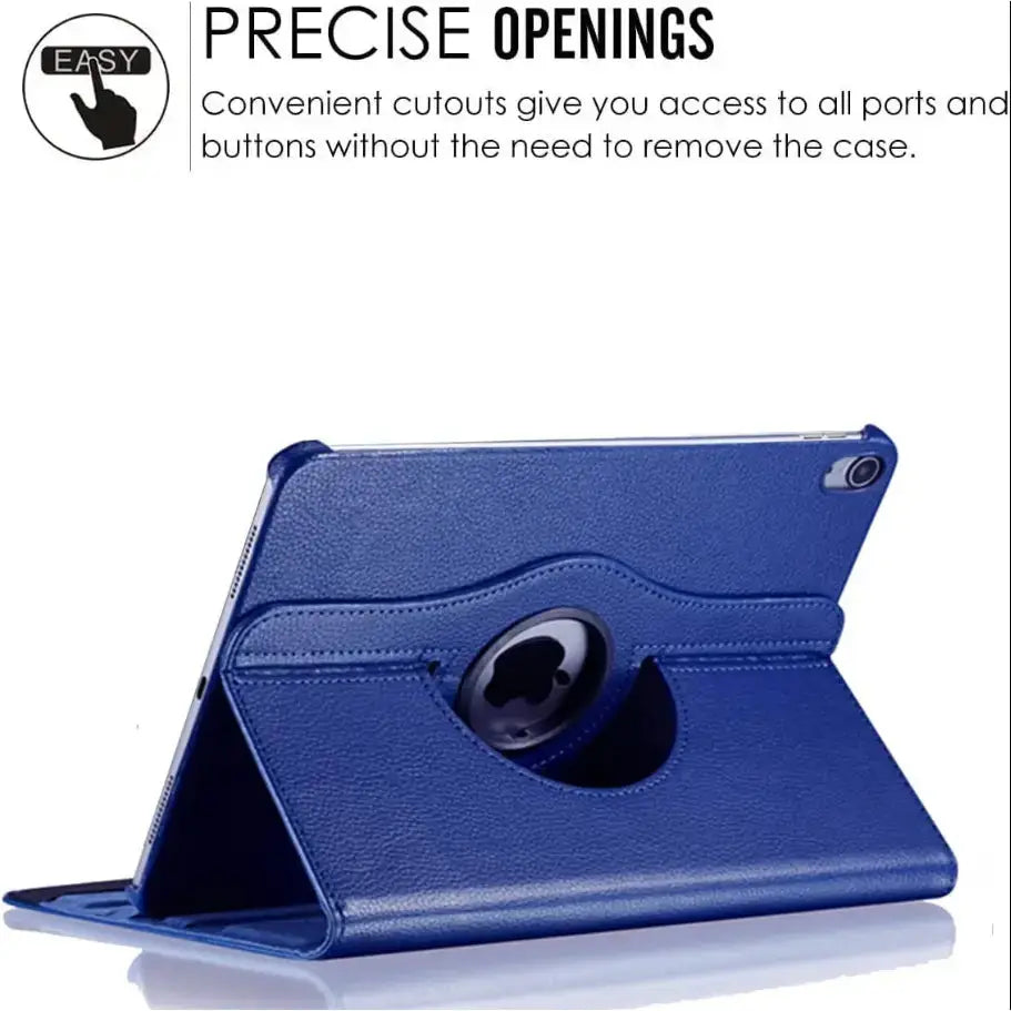 iPad Air 4th Gen 10.9-inch (2020) Rotating Case – 360° Slim Protective Cover with Stand (Blue)