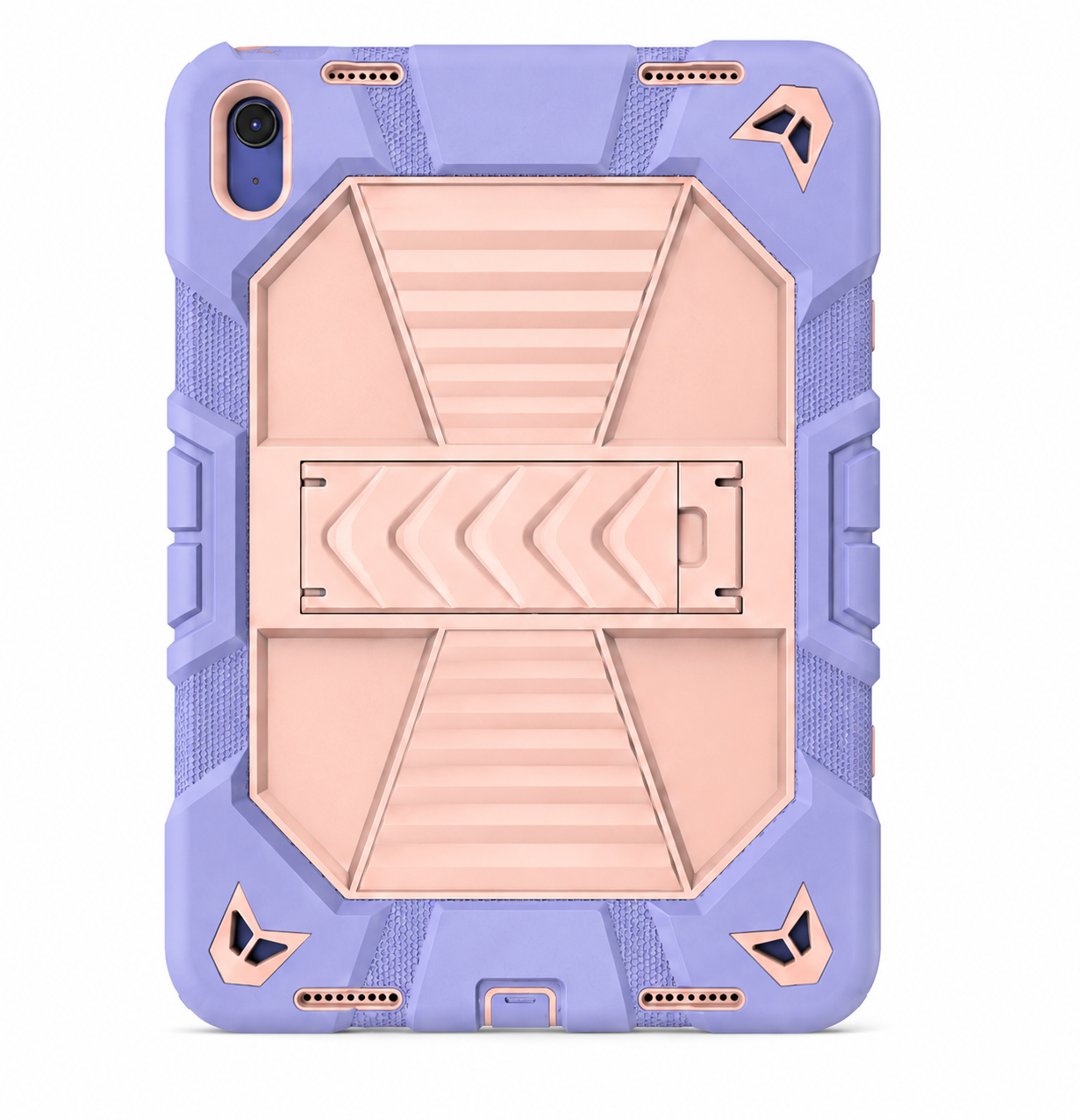 Apple iPad Air 11-Inch (M3) 2025 Rugged Shockproof Case with Kickstand (Pink)