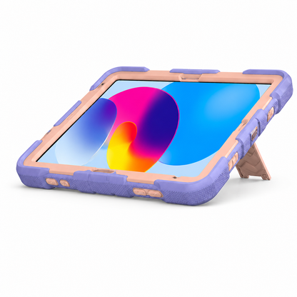 iPad Air 4th Generation 10.9 Inch Rugged Shockproof Case with Kickstand (Pink)