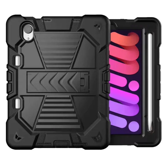 iPad Mini 6 / Mini 7 Rugged Case – Shockproof Cover, Stand & Pencil Holder