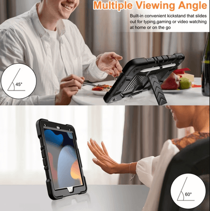 Rugged iPad 10th/11th Gen 10.9" Case – Shockproof Cover Stand & Pencil Holder