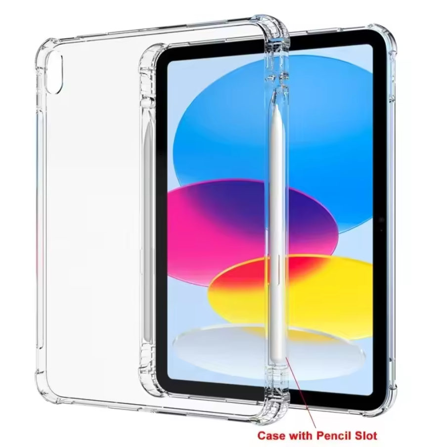 iPad Pro 12.9 (2018) Clear Case with Pencil Holder – Slim Transparent Back Cover