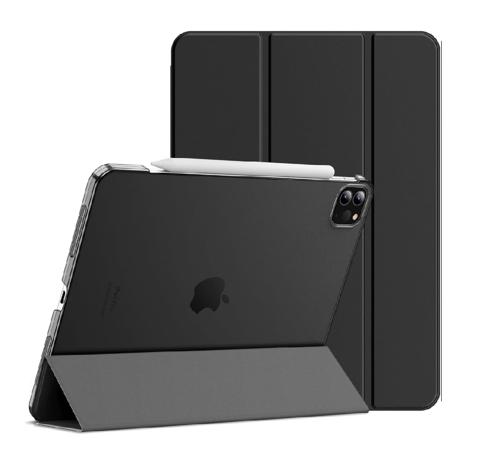 Ultra-Thin PU Leather Magnetic Case with Pencil Holder for iPad Pro 11 2024/2025 – Full Body Protective Folio Cover