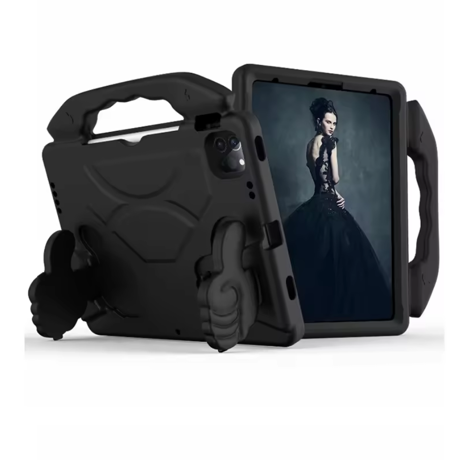 EVA Protective Case for iPad Pro 11" 2024 – Tablet Cover with Handle & Thumbs up Stands Kickstand