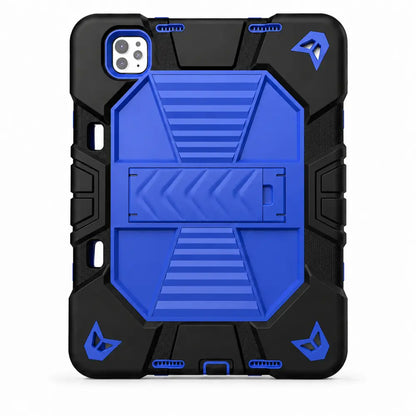 iPad Pro 11-Inch (M4) 2024 7th Gen Rugged Shockproof Case with Kickstand (Blue)