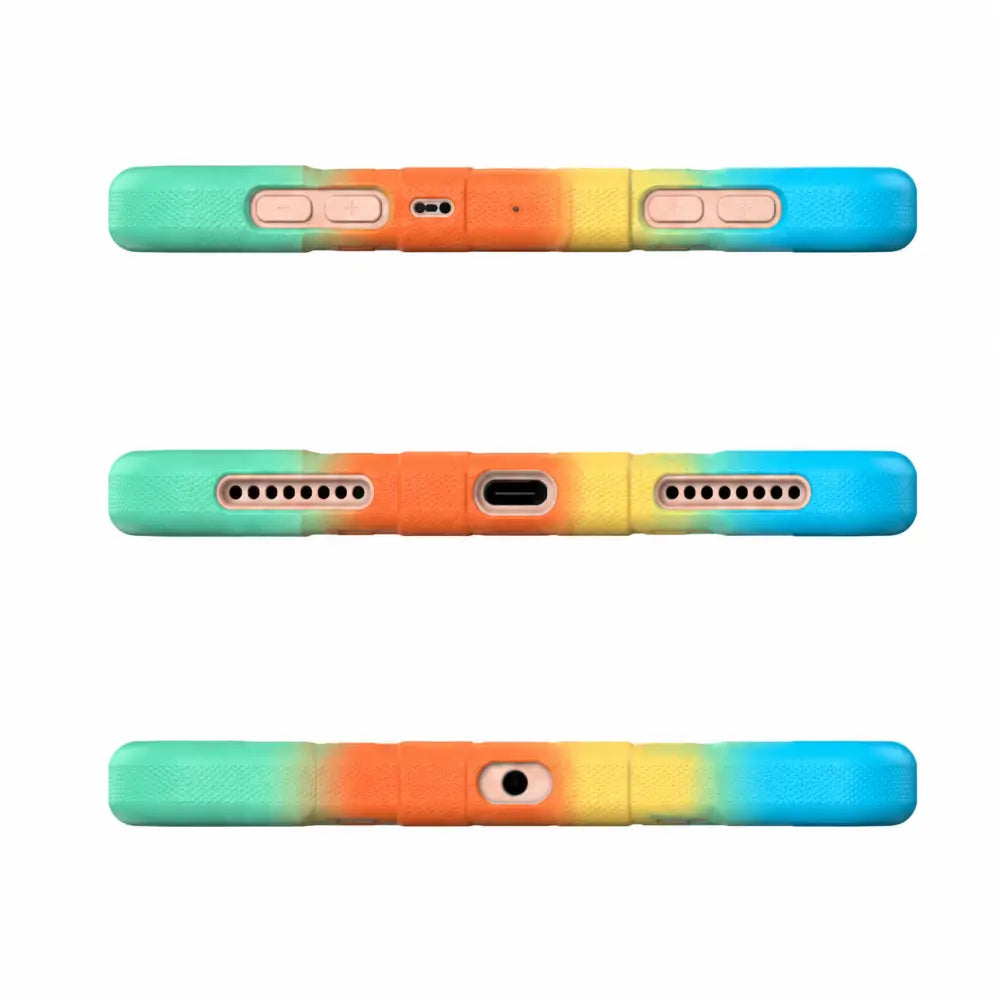 iPad Pro 11-Inch (M4) 2024 7th Gen Rugged Shockproof Case with Kickstand (Rainbow)