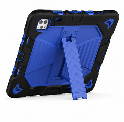 iPad Pro 11-Inch (M4) 2024 7th Gen Rugged Shockproof Case with Kickstand (Blue)