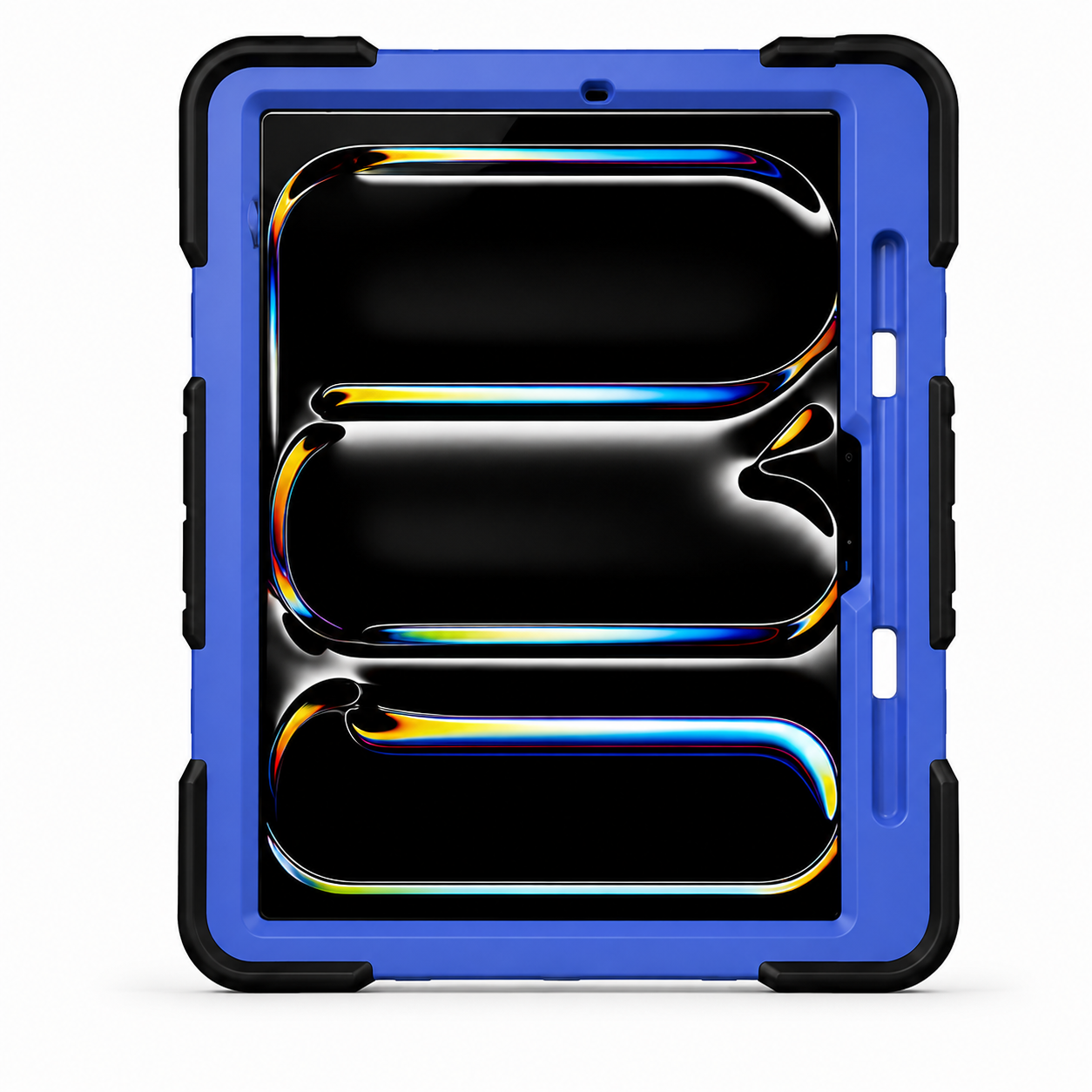 iPad Pro 11-Inch (M4) 2024 7th Gen Rugged Shockproof Case with Kickstand (Blue)