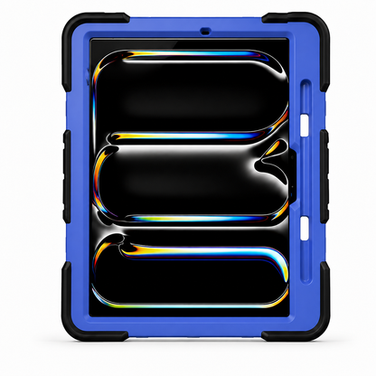 iPad Pro 13-Inch (M5) 2025 Rugged Shockproof Case with Kickstand (Blue)