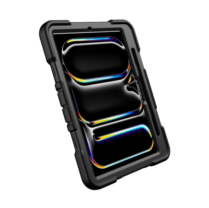 iPad Pro 11-Inch (M5) 2025 Rugged Shockproof Case with Kickstand (Black)