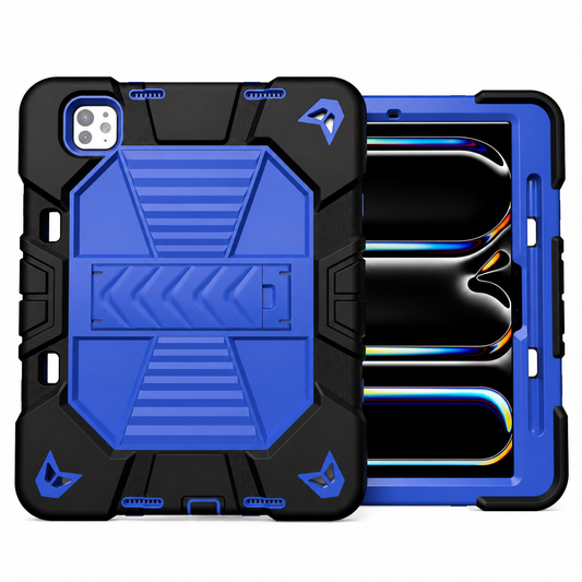 iPad Pro 13-Inch (M5) 2025 Rugged Shockproof Case with Kickstand (Blue)