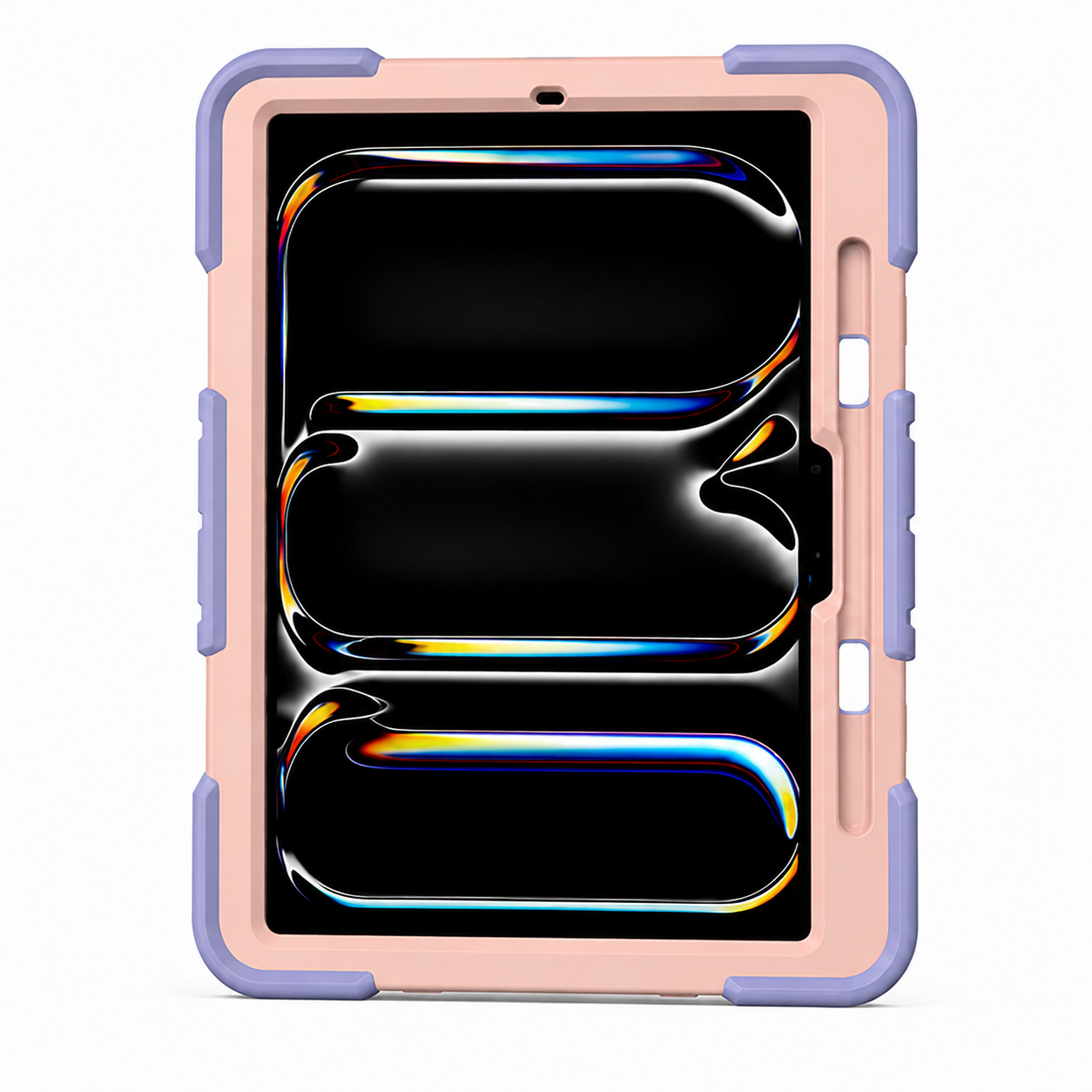 iPad Pro 11-Inch (M5) 2025 Rugged Shockproof Case with Kickstand (Pink)