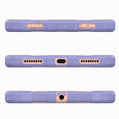 iPad Pro 11-Inch (M4) 2024 7th Gen Rugged Shockproof Case with Kickstand (Pink)