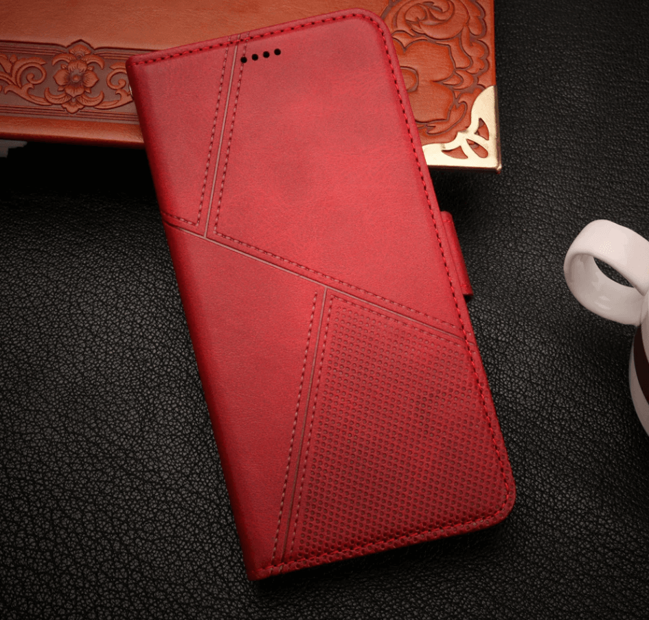 iPhone 18 Pro Flip Wallet Case Cowhide Dot Pattern