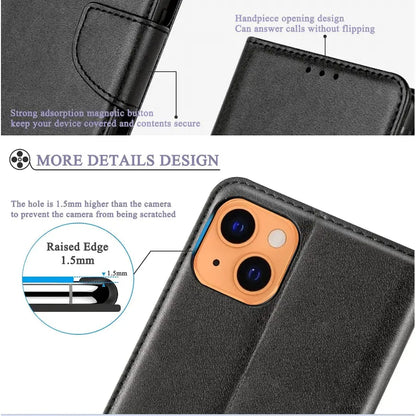 iPhone 11 Wallet Case – Slim Leather Flip Cover with Card Holder