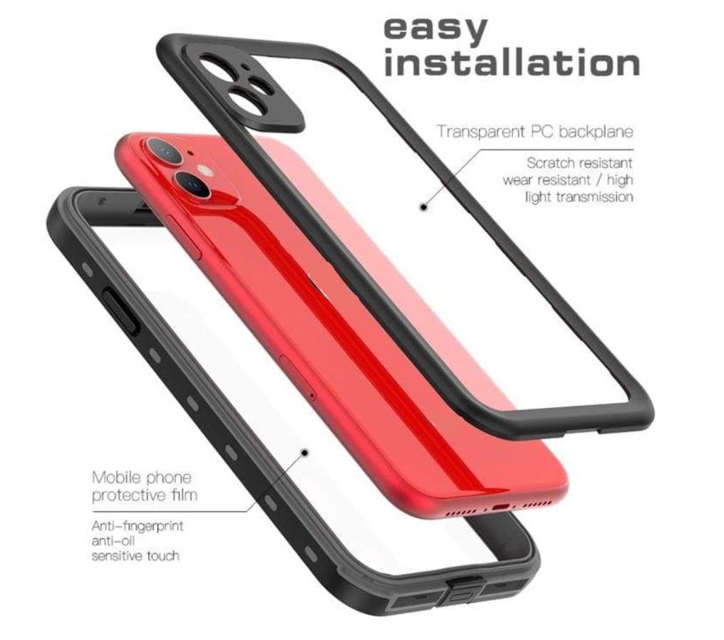 iPhone 11 Waterproof Case Redpepper Full Protective Cover