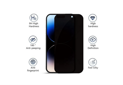 iPhone 12 Privacy Tempered Glass Screen Protector – 9H Anti-Spy