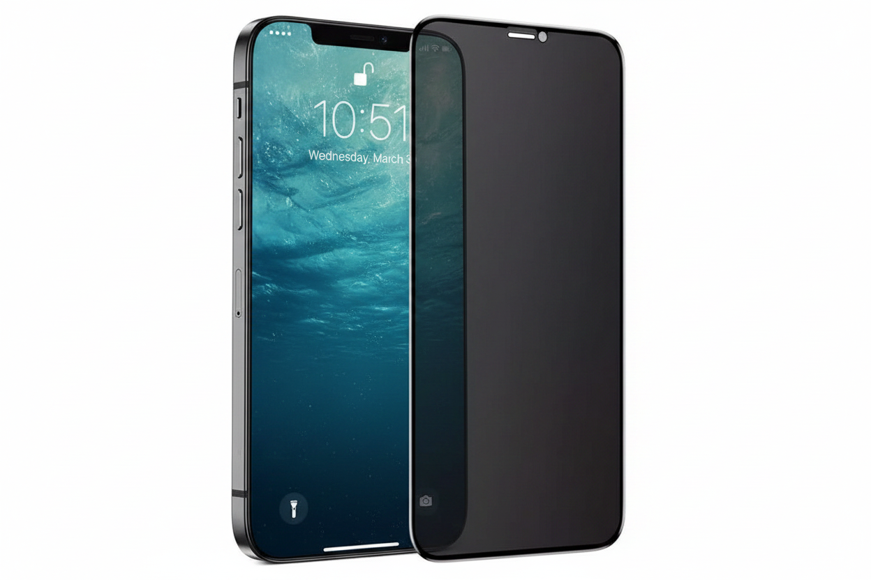 iPhone 12 Pro Privacy Tempered Glass Screen Protector – 9H Anti-Spy