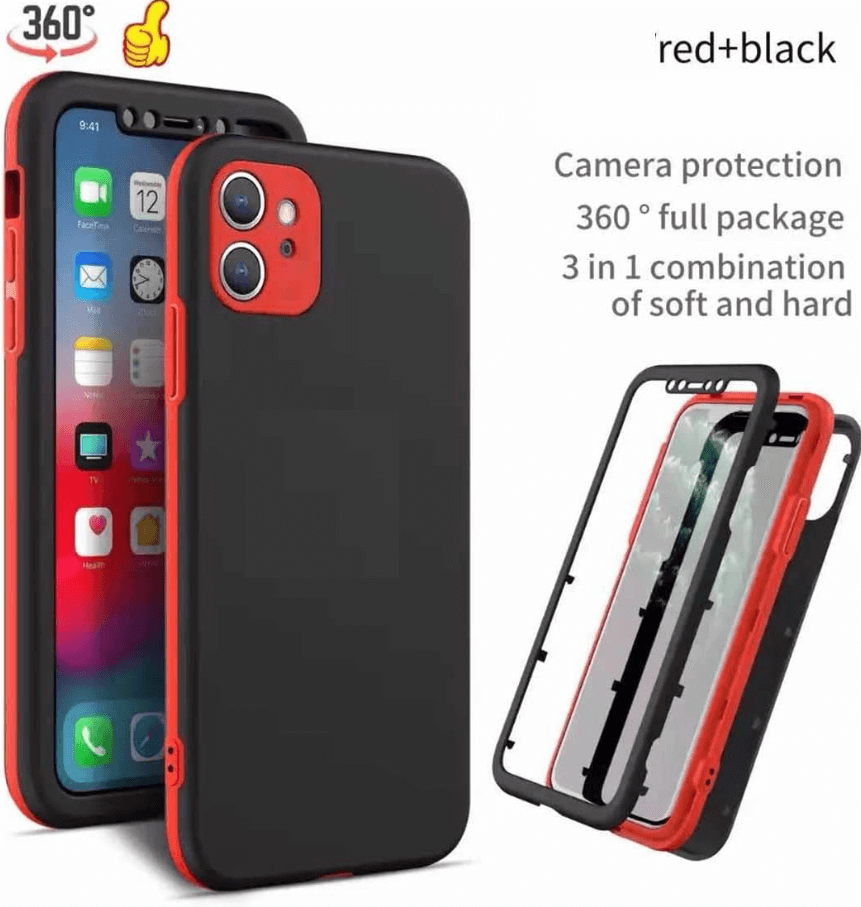 iPhone 12 360 Degree Case – 3-Piece Full Body Protection Cover