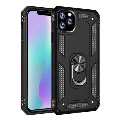 Rugged Armor Case for iPhone 12/iPhone 12 Pro (6.1”) (Black)