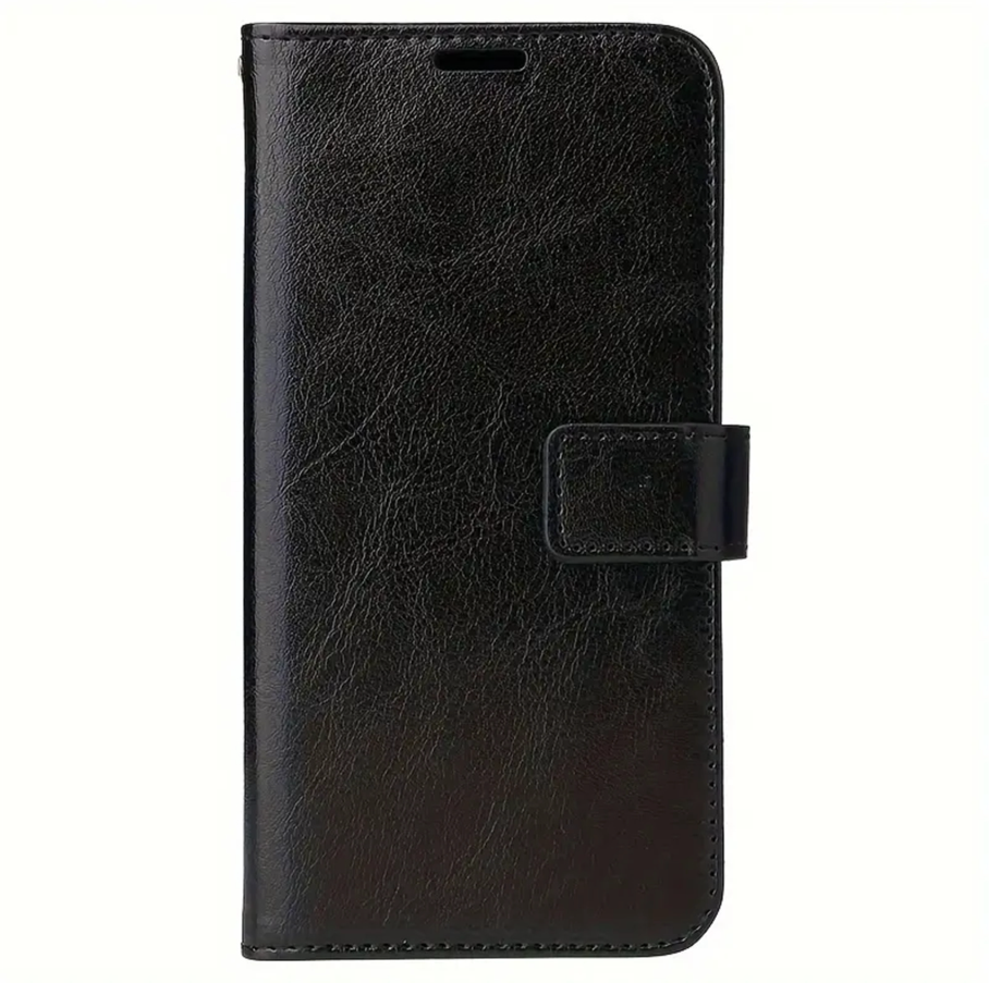 iPhone 12 Pro Max Flip PU Leather Wallet Case (Black)