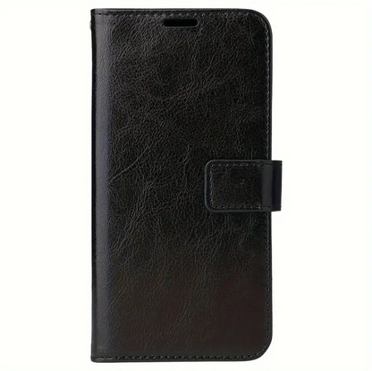 iPhone 12 Pro Max Flip PU Leather Wallet Case (Black)