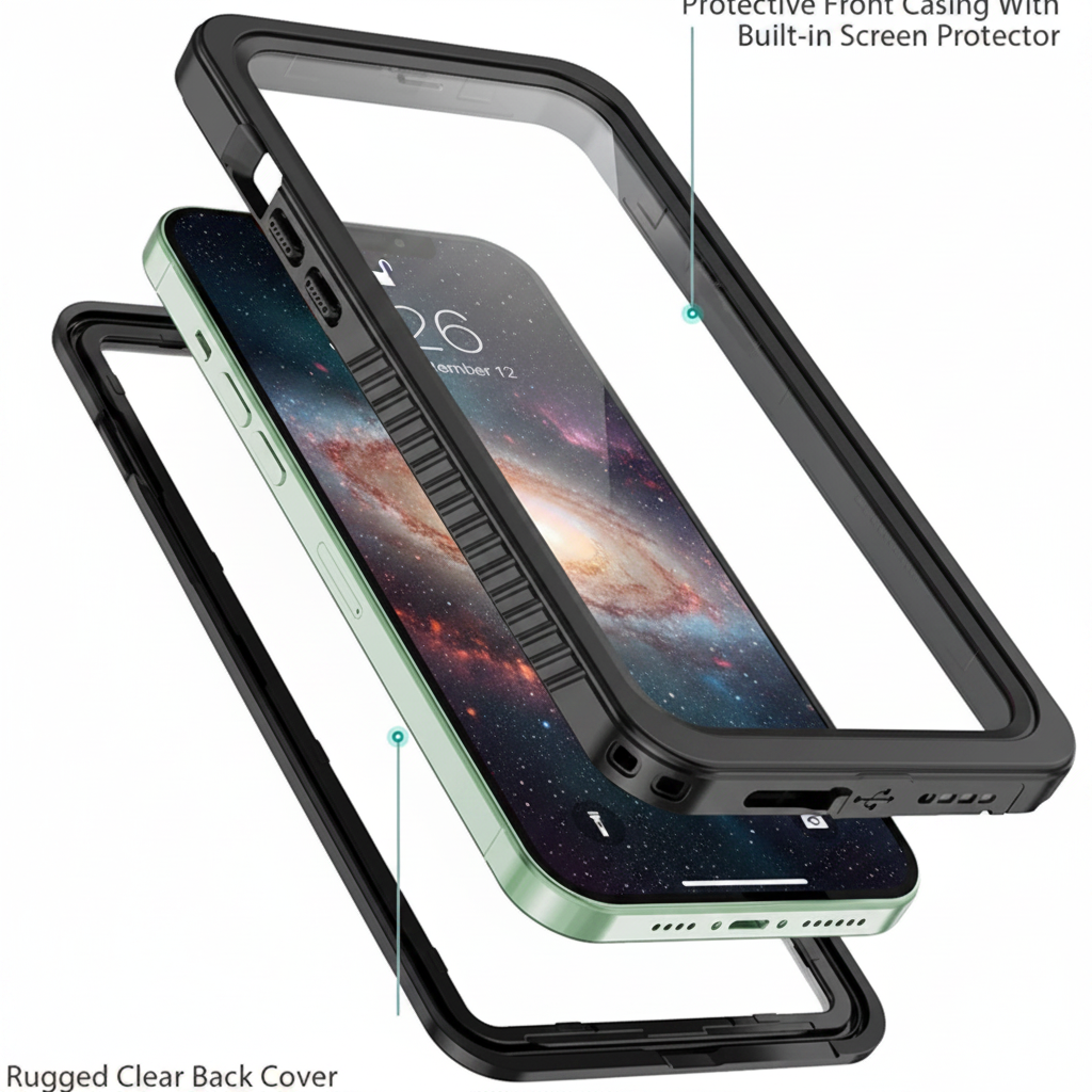 iPhone 13 Pro Max Waterproof Case Redpepper Full Protective Cover