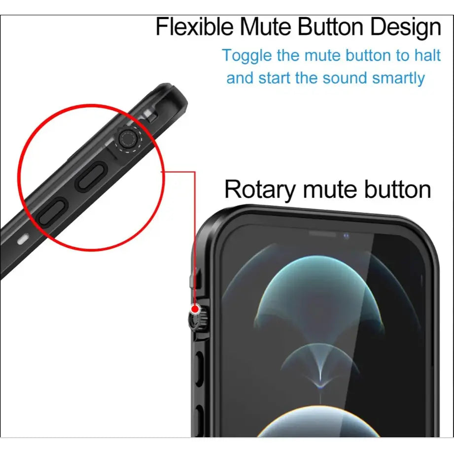 iPhone 12 Pro Waterproof Case Redpepper Full Protective Cover