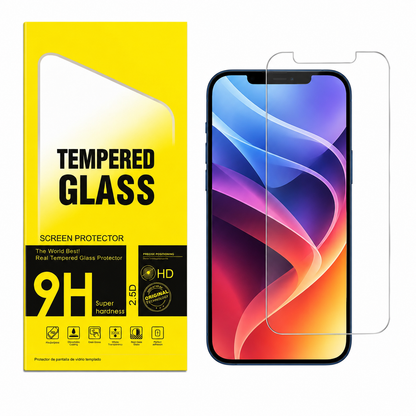 Iphone 13 Clear Tempered Glass Screen Protector – 9H HD, 2.5D Rounded Edge, Impact & Scratch Resistant