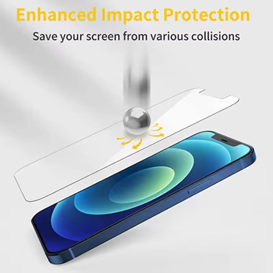 Iphone 13 Mini Clear Tempered Glass Screen Protector (2 Pack) – 9H HD, 2.5D Rounded Edge, Impact & Scratch Resistant