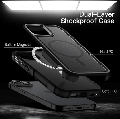 iPhone 16 Plus MagSafe Case – Rugged Shockproof Heavy Duty Cover