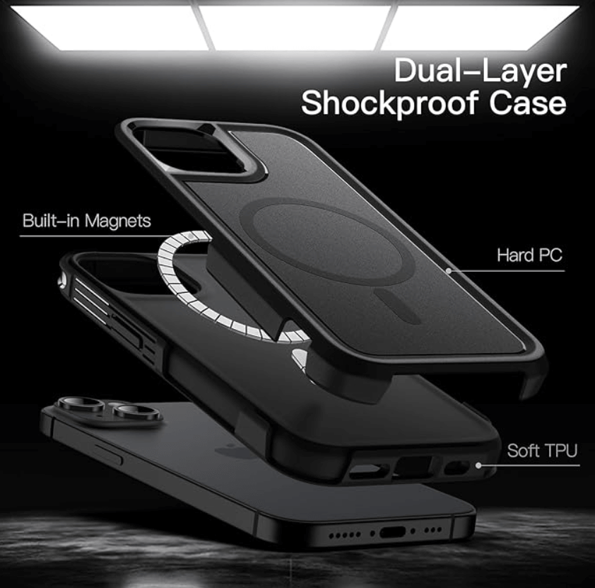 iPhone 15 MagSafe Case – Rugged Shockproof Heavy Duty Cover