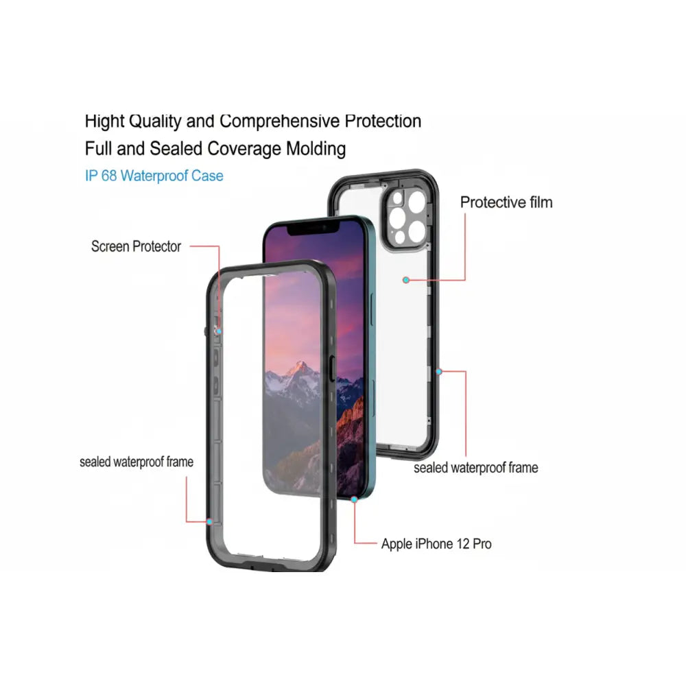 iPhone 13 Pro Waterproof Case Redpepper Full Protective Cover