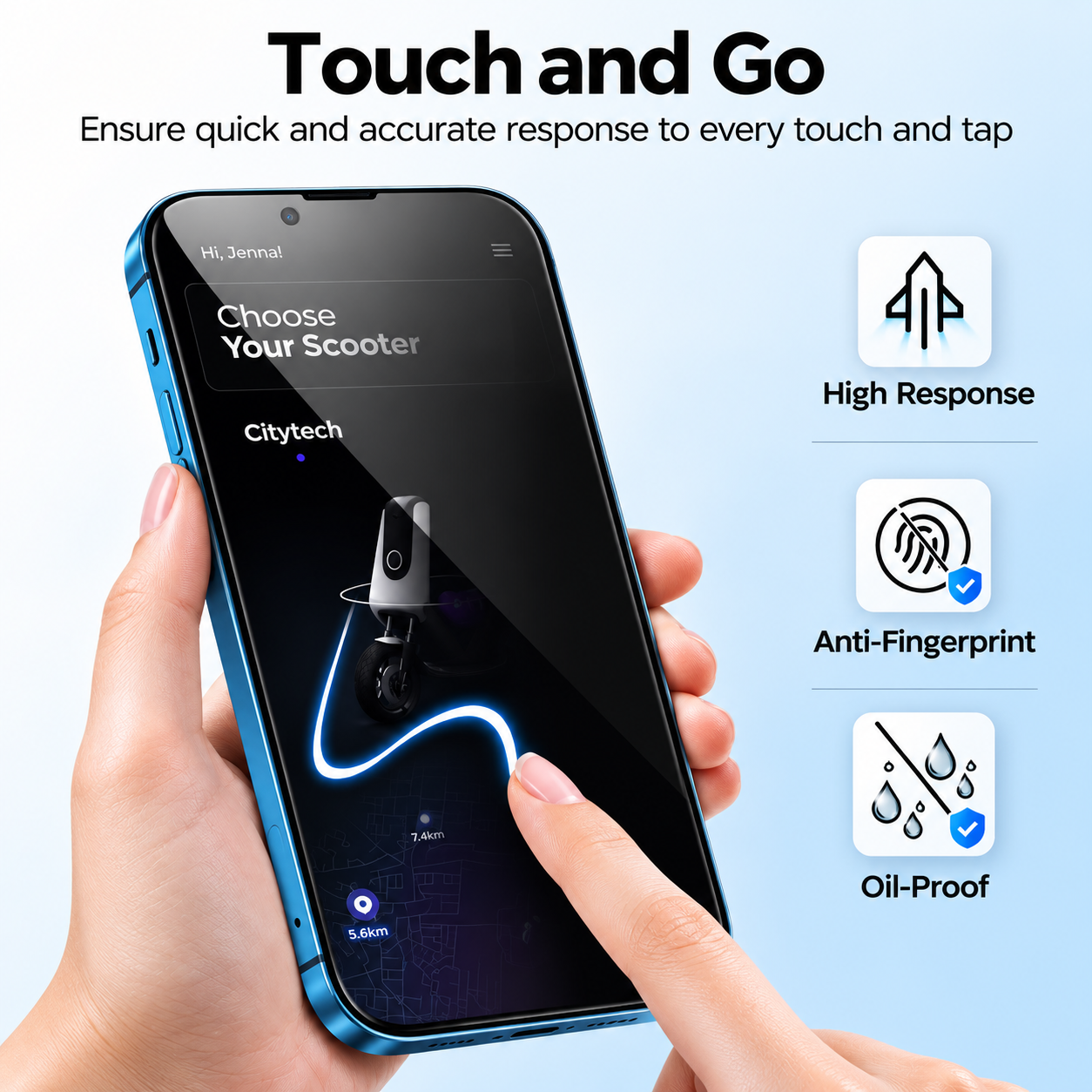 iPhone 13 Privacy Tempered Glass Screen Protector (2 Pack) – 9H HD Anti-Spy, 2.5D Rounded Edge, Impact & Scratch Resistant