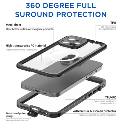 Waterproof Magsafe Case for iPhone 14 Pro | Redpepper Protective Cover