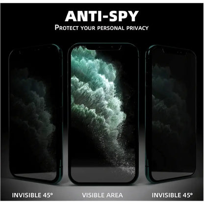iPhone 15 Privacy Tempered Glass Screen Protector – 9H Anti-Spy