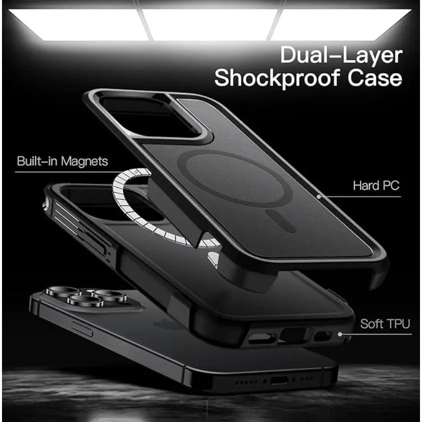 iPhone 15 Pro MagSafe Case – Rugged Shockproof Heavy Duty Cover
