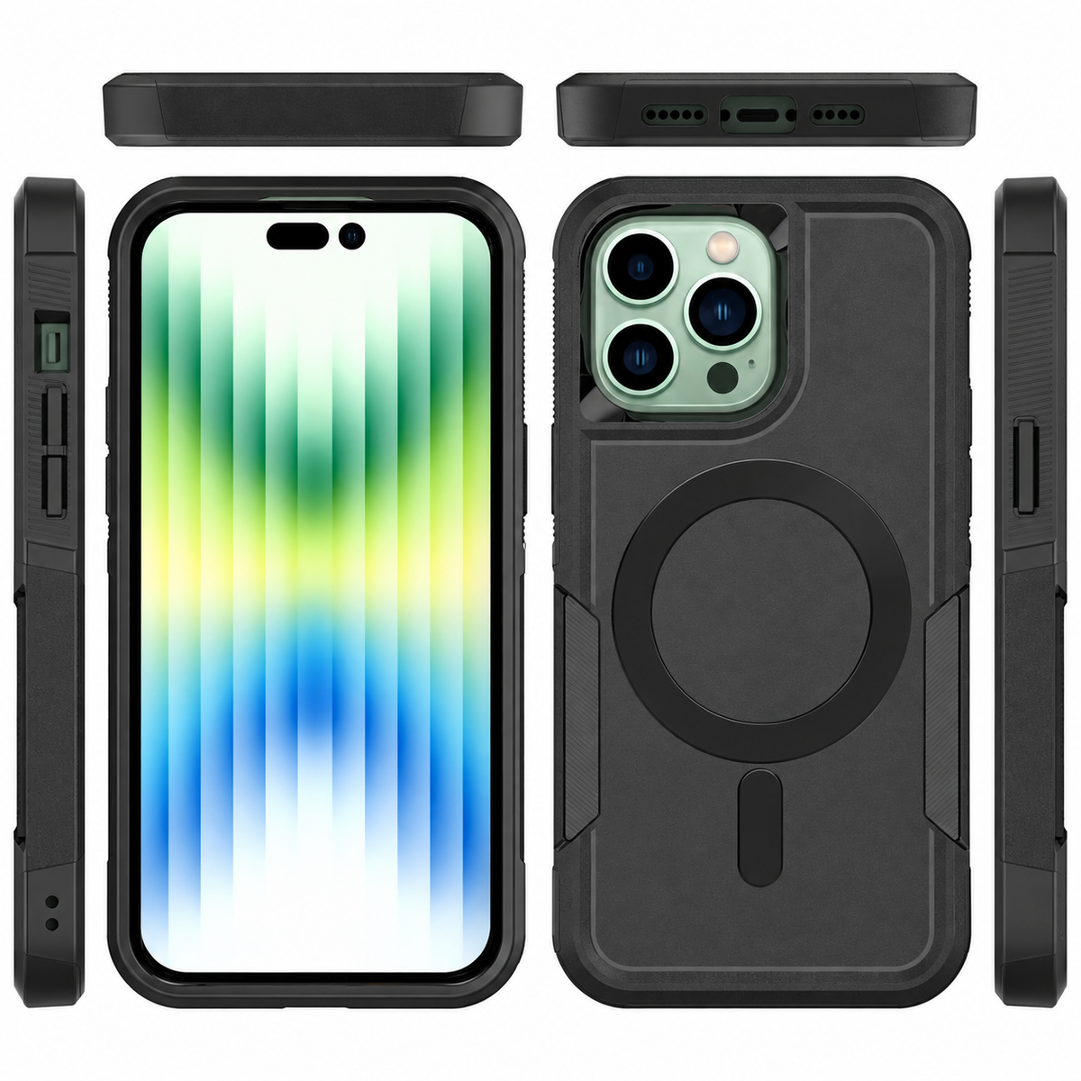 iPhone 15 Pro Max MagSafe Case – Rugged Shockproof Heavy Duty Cover