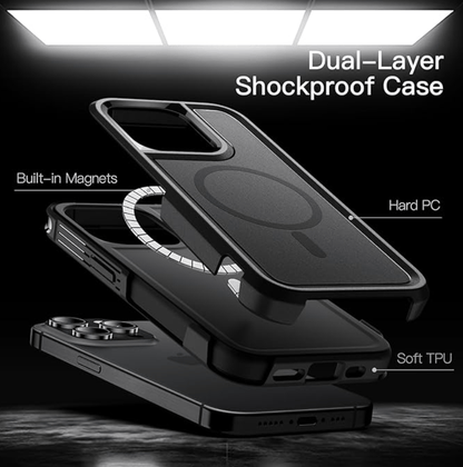 iPhone 15 Pro Max MagSafe Case – Heavy Duty Rugged Shockproof Cover