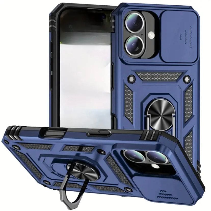 Case for iPhone 16 (6.1”) (available in black, navy & red)